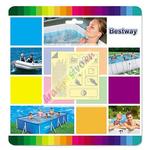 Bestway® 62091 készlet, medence és felfújható matracok javításához, 10 db, 65 x 65 mm