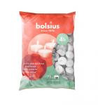 Gyertya Bolsius, teamécses, 4 óra, fehér, csomag 75 db