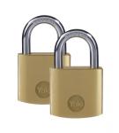 Zár Yale Y110B/40/122/2, Standard Security, lakat, 40 mm, egyesített 2 zár 3 kulccsal