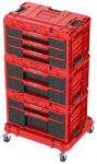 Box QBRICK® System ONE Workshop Red - Cart, 3x Toolbox, 4 részes szerszámosláda készlet
