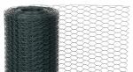 Kerítés GARDEN HEX PVC 1000/16/0,9 mm, zöld, RAL 6005, hatszögletű, állattartó, csomag 25 m