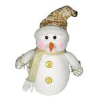 Szobor MagicHome, Xmas, Hóember, 29 cm, sapka