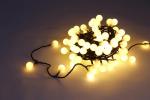 Lánc MagicHome Karácsony Cherry Balls, 100 LED meleg fehér, IP 44, 8 funkció, megvilágítás, L-9,90 m