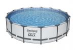 Bestway® Steel Pro MAX medence, 56488, szűrő, szivattyú, létra, ponyva, 4,57 x 1,07 m