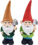 Dekoráció MagicHome, Törpék, kerámia, 12,5x8,5x28 cm, szett 2 db