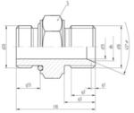 Menet Messer 0.463.413, G1" RH-G1/2" LH, Simax gyúl.gáz